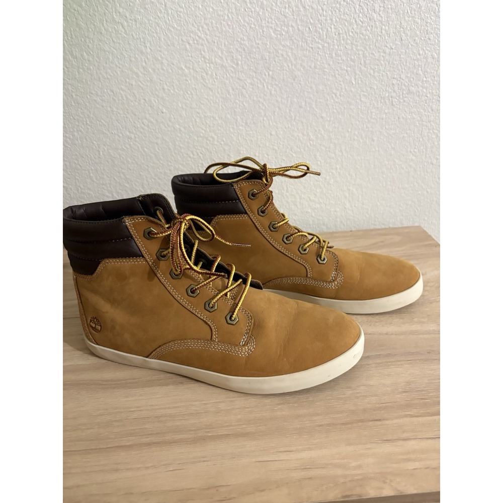 Timberland Brown Leather Ankle Boots Women's Lace Up‎ Ortholite Casual - Picture 6 of 12